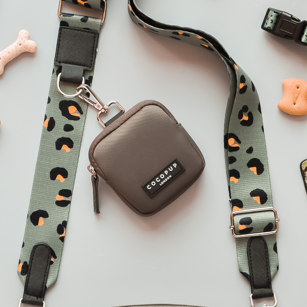 Dog Walking Bag Bundle - Khaki Leopard