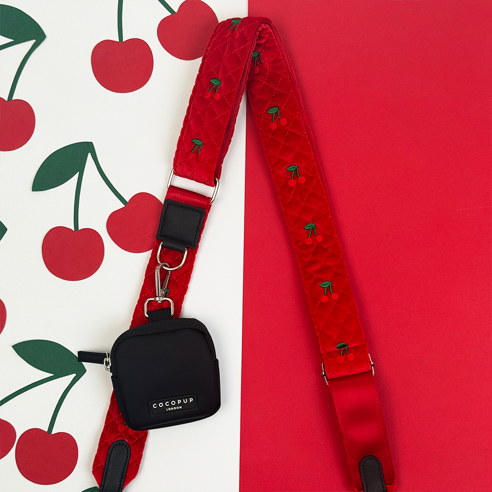 Dog Walking Bag Bundle - Cherry Velvet Crush