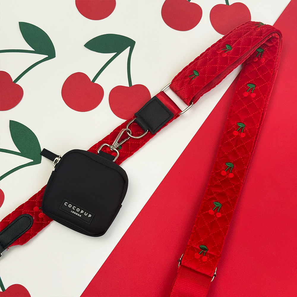 Dog Walking Bag Bundle - Cherry Velvet Crush