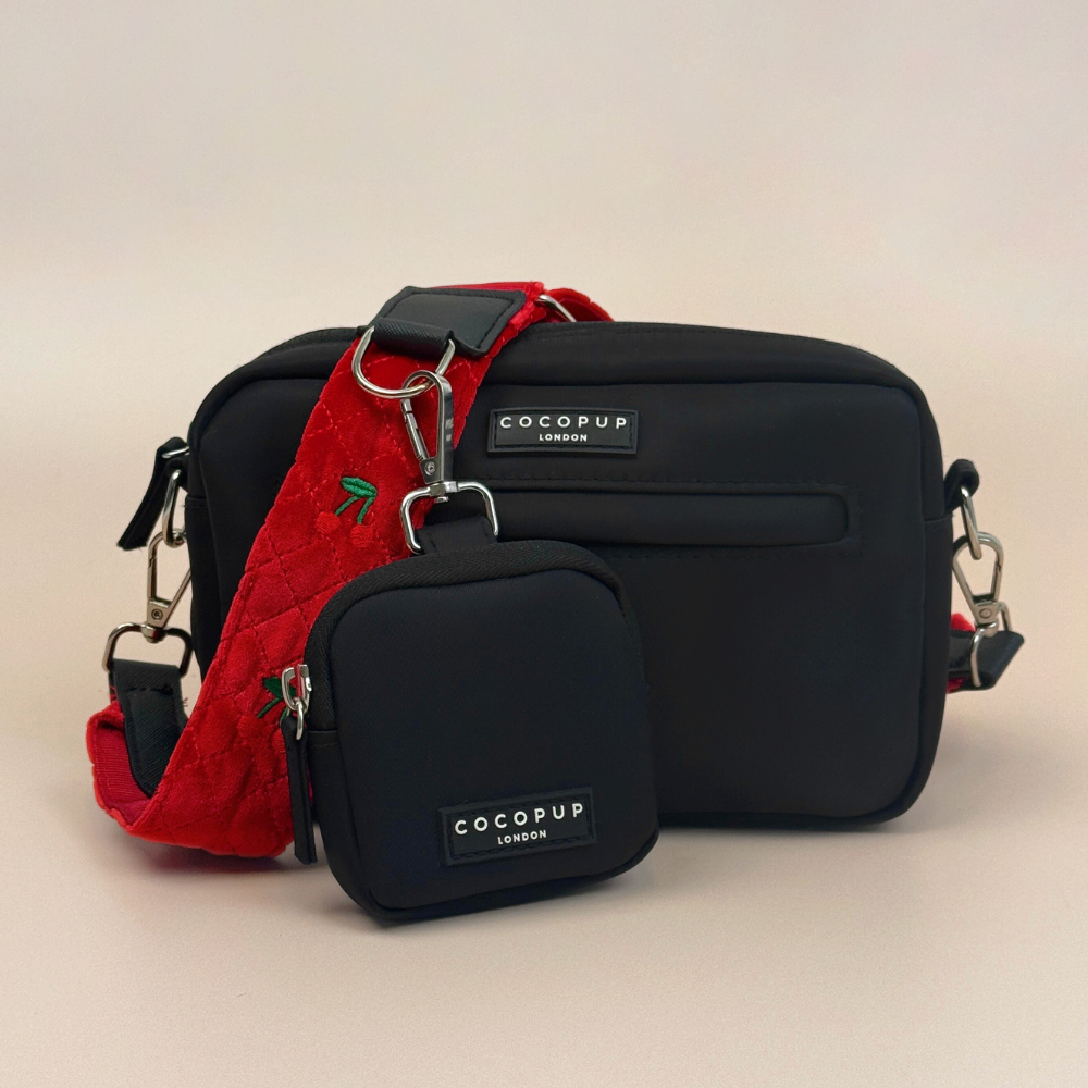 Dog Walking Bag Bundle - Cherry Velvet Crush