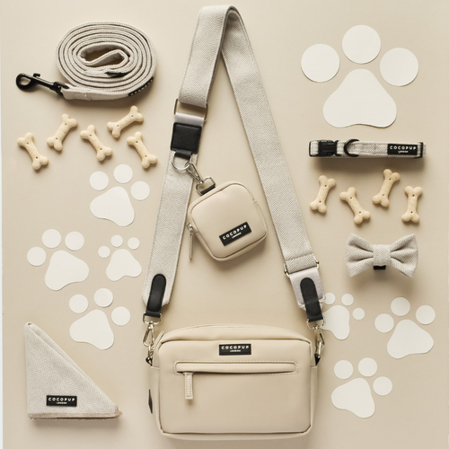 Dog Walking Bag Bundle - Brown Tweed